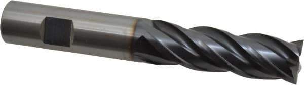 OSG - 3/4", 2-1/4" LOC, 3/4" Shank Diam, 5" OAL, 4 Flute, Solid Carbide Square End Mill - Single End, TiAlN Finish, Spiral Flute, 35° Helix, Right Hand Cut, Right Hand Flute, Series VG441 - Eagle Tool & Supply