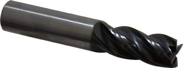 OSG - 5/8", 1-1/4" LOC, 5/8" Shank Diam, 3-1/2" OAL, 4 Flute, Solid Carbide Square End Mill - Single End, TiAlN Finish, Spiral Flute, Variable° Helix, Right Hand Cut, Right Hand Flute, Series VG441 - Eagle Tool & Supply