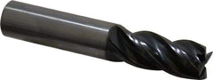 OSG - 5/8", 1-1/4" LOC, 5/8" Shank Diam, 3-1/2" OAL, 4 Flute, Solid Carbide Square End Mill - Single End, TiAlN Finish, Spiral Flute, Variable° Helix, Right Hand Cut, Right Hand Flute, Series VG441 - Eagle Tool & Supply