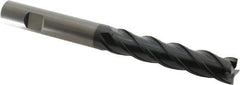 OSG - 5/8", 3" LOC, 5/8" Shank Diam, 6" OAL, 4 Flute, Solid Carbide Square End Mill - Single End, TiAlN Finish, Spiral Flute, 35° Helix, Right Hand Cut, Right Hand Flute, Series VG441 - Eagle Tool & Supply