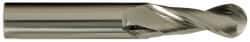 OSG - 1" Diam, 2" LOC, 2 Flute Solid Carbide Ball End Mill - Uncoated, Single End, 5" OAL, 1" Shank Diam, Spiral Flute - Eagle Tool & Supply