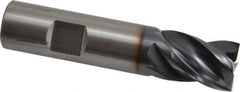 OSG - 3/4", 7/8" LOC, 3/4" Shank Diam, 3-1/2" OAL, 4 Flute, Solid Carbide Square End Mill - Single End, TiAlN Finish, Spiral Flute, 35° Helix, Right Hand Cut, Right Hand Flute, Series VG441 - Eagle Tool & Supply