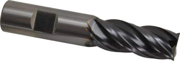 OSG - 3/4", 1-5/8" LOC, 3/4" Shank Diam, 4" OAL, 4 Flute, Solid Carbide Square End Mill - Single End, TiAlN Finish, Spiral Flute, 35° Helix, Right Hand Cut, Right Hand Flute, Series VG441 - Eagle Tool & Supply