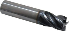 OSG - 3/4", 7/8" LOC, 3/4" Shank Diam, 3-1/2" OAL, 4 Flute, Solid Carbide Square End Mill - Single End, TiAlN Finish, Spiral Flute, Variable° Helix, Right Hand Cut, Right Hand Flute, Series VG441 - Eagle Tool & Supply