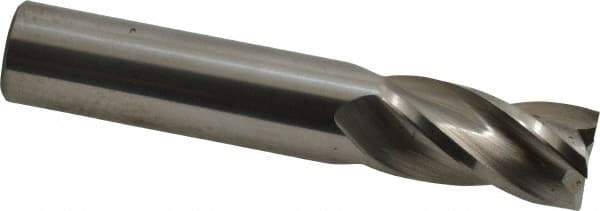 Hertel - 18mm, 38mm LOC, 18mm Shank Diam, 100mm OAL, 4 Flute, Solid Carbide Square End Mill - Single End, Uncoated, 30° Helix, Centercutting, Right Hand Cut - Eagle Tool & Supply