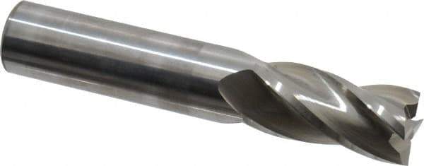 Hertel - 16mm, 32mm LOC, 16mm Shank Diam, 89mm OAL, 4 Flute, Solid Carbide Square End Mill - Single End, Uncoated, 30° Helix, Centercutting, Right Hand Cut - Eagle Tool & Supply