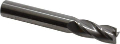 Hertel - 10mm, 25mm LOC, 10mm Shank Diam, 70mm OAL, 4 Flute, Solid Carbide Square End Mill - Single End, Uncoated, 30° Helix, Centercutting, Right Hand Cut - Eagle Tool & Supply