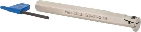 Iscar - GEHI, Left Hand, 0.315" Max Depth of Cut, 0.095 to 1/8" Groove Width, Indexable Grooving Tool Holder - GEMI.., GEPI.. Insert Compatibility, 5/8" Shank Width, 6" OAL, Through Coolant - Eagle Tool & Supply