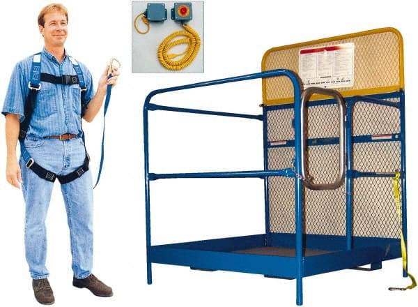 Vestil - 60" Platform - Forklift Work Platform, 1,000 Lb Capacity, 60" Platform Height, 48" Base Width x 48" Base Depth - Eagle Tool & Supply