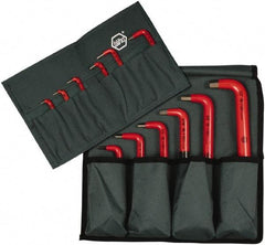 Wiha - 12 Piece Insulated L-Key Ball End Hex Key Set - Hex Range 1/16 to 1/2" - Eagle Tool & Supply