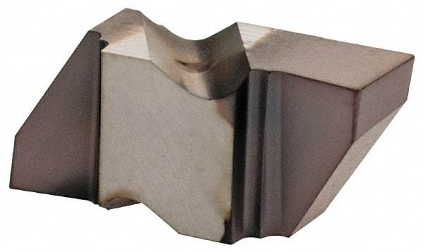 Kennametal - 2125NG Grade KCU25, 3.18mm Cutting Width Carbide Grooving Insert - 2.79mm Max Depth of Cut, Right Hand, 0.19mm Corner Radius, AlTiN Finish - Eagle Tool & Supply