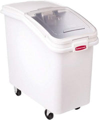 Rubbermaid - Rectangular, White Polypropylene Food Bin - 28" High x 15-1/2" Wide x 29-1/2" Long - Eagle Tool & Supply