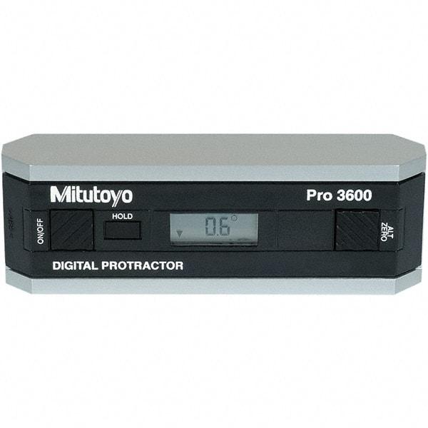 Mitutoyo - Digital & Dial Protractors Style: Digital Measuring Range (Degrees): 360.00 - Eagle Tool & Supply