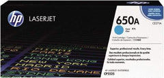 Hewlett-Packard - Cyan Toner Cartridge - Use with HP Color LaserJet Enterprise CP5525, M750 - Eagle Tool & Supply