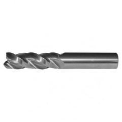 1/2x1/2x1-1/4x3 3FL Square Carbide End Mill-Round Shank-Uncoated - Eagle Tool & Supply