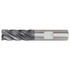 1/2x1/2x1-1/4x3 .060R 5FL Carbide End Mill-Round Shank-AlTiN - Eagle Tool & Supply
