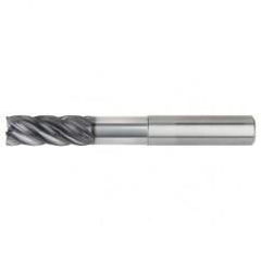 1/2x1/2x1-1/4x2-1/4x4 .030R 5FL Carbide End Mill-Weldon Shank-AlTiN - Eagle Tool & Supply