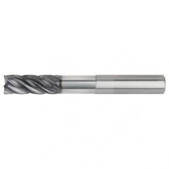 1/2x1/2x1-1/4x2-1/4x4 .030R 5FL Carbide End Mill-Round Shank-AlTiN - Eagle Tool & Supply