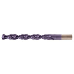 #23 RHS / RHC HSS-CO 8% (M42) 135 Degree Split Point Q-Cobalt Wide Land Parabolic Jobber Drill - TiAlN