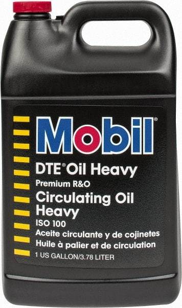 Mobil - 1 Gal Container Mineral Circulating Oil - SAE 30, ISO 100, 95.1 cSt at 40°C & 10.9 cSt at 100°F - Eagle Tool & Supply