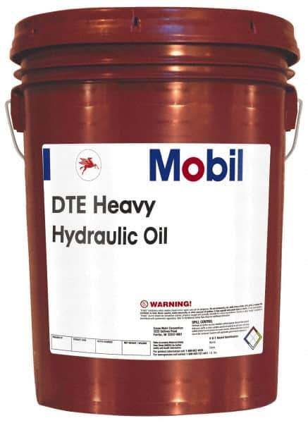 Mobil - 5 Gal Pail Mineral Circulating Oil - SAE 30, ISO 100, 95.1 cSt at 40°C & 10.9 cSt at 100°F - Eagle Tool & Supply