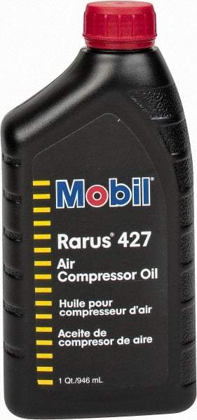 Mobil - Bottle, ISO 100, SAE 30, Air Compressor Oil - 300°, 104.6 Viscosity (cSt) at 40°C, 11.6 Viscosity (cSt) at 100°C - Eagle Tool & Supply