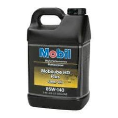 Mobil - 2.5 Gal Bottle, Gear Oil - 26.6 St Viscosity at 100°C, 260 St Viscosity at 40°C - Eagle Tool & Supply