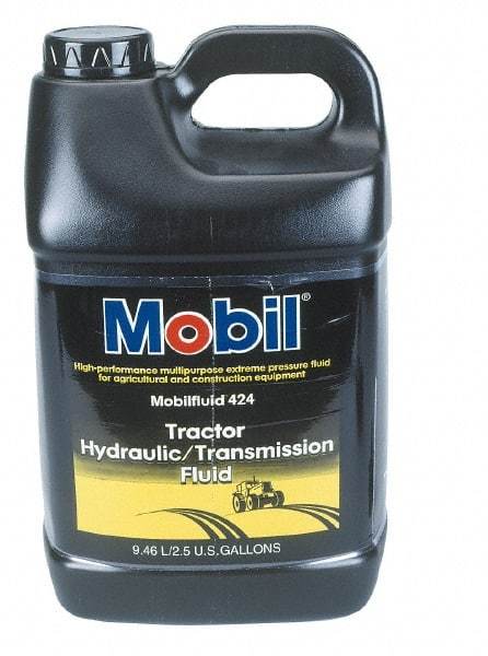 Mobil - 2.5 Gal Bottle Mineral Hydraulic Oil - ISO 46/68, 55 cSt at 40°C & 9.3 cSt at 100°F - Eagle Tool & Supply