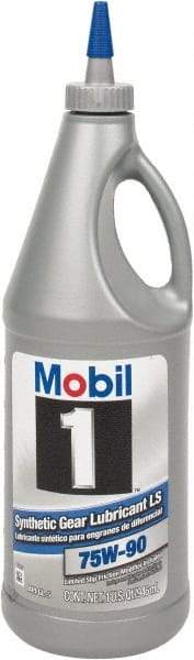 Mobil - 0.25 Gal Bottle, Synthetic Gear Oil - 120 St Viscosity at 40°C, 15.9 St Viscosity at 100°C - Eagle Tool & Supply