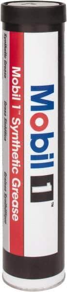 Mobil - 13.4 oz Cartridge Synthetic General Purpose Grease - Red, 302°F Max Temp, NLGIG 2, - Eagle Tool & Supply