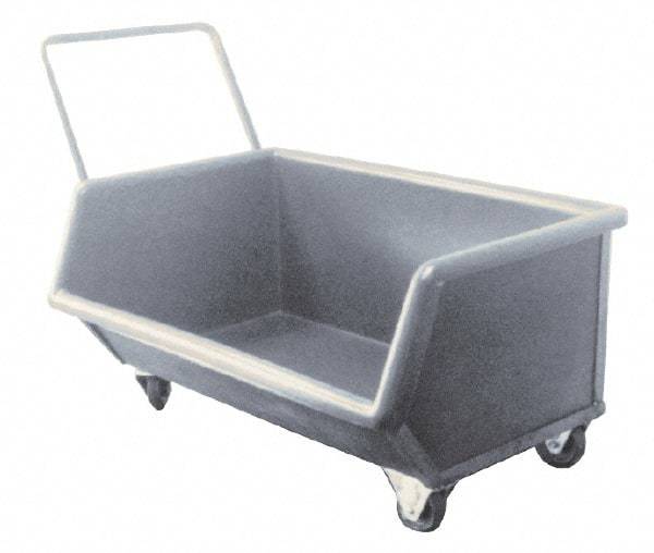 Bayhead Products - 1,000 Lb Load Capacity, 9.3 Cu Ft, Polyethylene Chip Truck - 27" Wide x 46" Long x 23-1/2" High - Eagle Tool & Supply
