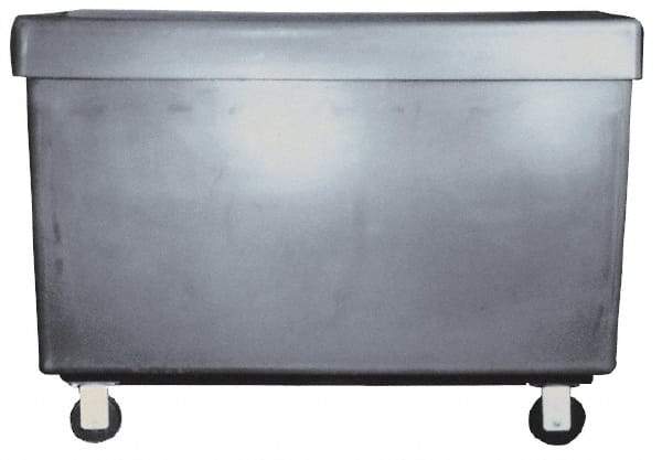 Bayhead Products - 800 Lb Load Capacity, Polyethylene Rolling Covered Container - 21" Wide x 41" Long x 21-1/2" High - Eagle Tool & Supply