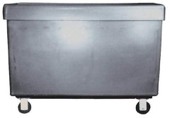 Bayhead Products - 800 Lb Load Capacity, Polyethylene Rolling Covered Container - 21" Wide x 41" Long x 21-1/2" High - Eagle Tool & Supply