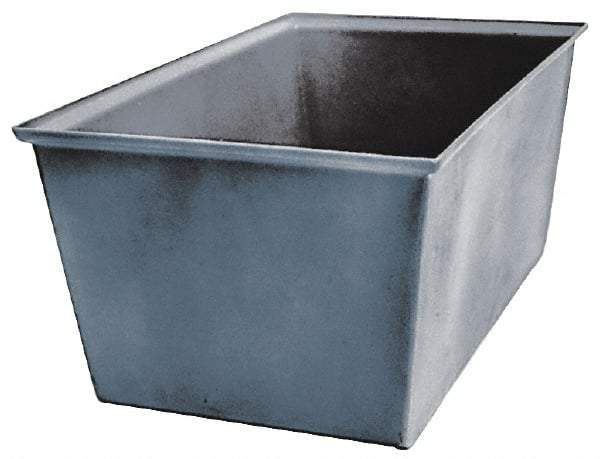 Bayhead Products - Gray Polyethylene Tote Container - Nesting, 23" Long x 15" Wide x 12" High - Eagle Tool & Supply