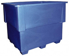 Bayhead Products - 52" Long x 42" Wide x 42" High Polyethylene Pallet Bulk Container Stackable, 4-Way Fork Entry - 1,000 Lb. Load Capacity - Eagle Tool & Supply