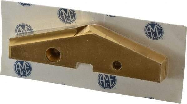 Allied Machine and Engineering - 4-1/4" Diam x 7/16" Thick, Seat Code 8, 144° Included Angle Spade Drill Insert - TiN Coated, High Speed Steel, Series GEN2 T-A - Eagle Tool & Supply