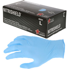 Durashield Gloves - 4 mil Nitrile Industry Standard Food Grade - Textured - Powder Free - Box of 100 - Size Medium - Eagle Tool & Supply