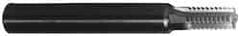 Scientific Cutting Tools - 3/4-10 Thread, 1/2" Shank Diam, Bright Coating, Solid Carbide Straight Flute Thread Mill - 4 Flutes, 3-1/2" OAL, 3/4" Min Noml Diameter - Eagle Tool & Supply