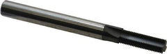 Scientific Cutting Tools - 5/16-40 Thread, 1/4" Shank Diam, AlTiN+ Coating, Solid Carbide Straight Flute Thread Mill - 3 Flutes, 2-1/2" OAL, 5/16" Min Noml Diameter - Eagle Tool & Supply