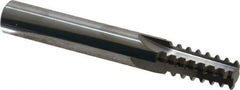 Scientific Cutting Tools - 1/2-14, 3/4-14 Thread, 1/2" Shank Diam, Bright Coating, Solid Carbide Straight Flute Thread Mill - 4 Flutes, 3-1/2" OAL, 1/2" Min Noml Diameter - Eagle Tool & Supply