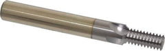 Scientific Cutting Tools - 1/2-13 Thread, 1/2" Shank Diam, TiCN Coating, Powdered Metal Straight Flute Thread Mill - 4 Flutes, 4" OAL, 1/2" Min Noml Diameter - Eagle Tool & Supply
