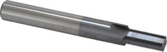Scientific Cutting Tools - 1/2-24 Thread, 1/2" Shank Diam, TiCN Coating, Powdered Metal Straight Flute Thread Mill - 4 Flutes, 4" OAL, 1/2" Min Noml Diameter - Eagle Tool & Supply