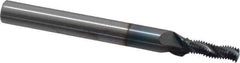 Scientific Cutting Tools - 1/4-36 UNS, 0.17" Cutting Diam, 3 Flute, Solid Carbide Helical Flute Thread Mill - Internal/External Thread, 0.511" LOC, 2-1/2" OAL, 1/4" Shank Diam - Eagle Tool & Supply