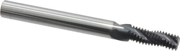 Scientific Cutting Tools - 5/16-24 UNF, 0.235" Cutting Diam, 3 Flute, Solid Carbide Helical Flute Thread Mill - Internal/External Thread, 0.684" LOC, 2-1/2" OAL, 1/4" Shank Diam - Eagle Tool & Supply