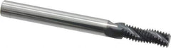 Scientific Cutting Tools - 5/16-24 UNF, 0.235" Cutting Diam, 3 Flute, Solid Carbide Helical Flute Thread Mill - Internal/External Thread, 0.684" LOC, 2-1/2" OAL, 1/4" Shank Diam - Eagle Tool & Supply
