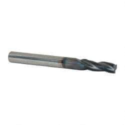 Scientific Cutting Tools - 5/16-40 UNS, 0.235" Cutting Diam, 3 Flute, Solid Carbide Helical Flute Thread Mill - Internal/External Thread, 0.66" LOC, 2-1/2" OAL, 1/4" Shank Diam - Eagle Tool & Supply