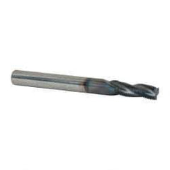 Scientific Cutting Tools - 5/16-40 UNS, 0.235" Cutting Diam, 3 Flute, Solid Carbide Helical Flute Thread Mill - Internal/External Thread, 0.66" LOC, 2-1/2" OAL, 1/4" Shank Diam - Eagle Tool & Supply