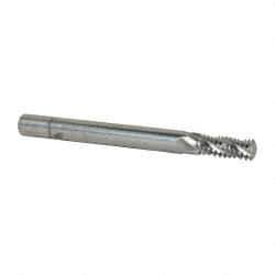 Scientific Cutting Tools - 3/8-16 UNC, 0.29" Cutting Diam, 4 Flute, Solid Carbide Helical Flute Thread Mill - Internal/External Thread, 0.775" LOC, 3-1/2" OAL, 5/16" Shank Diam - Exact Industrial Supply