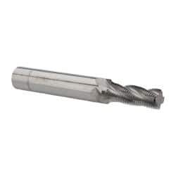 Scientific Cutting Tools - 1/2-24 UN, 0.4" Cutting Diam, 4 Flute, Solid Carbide Helical Flute Thread Mill - Internal/External Thread, 1.1" LOC, 3-1/2" OAL, 1/2" Shank Diam - Eagle Tool & Supply