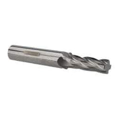 Scientific Cutting Tools - 1/2-32 UNS, 0.4" Cutting Diam, 4 Flute, Solid Carbide Helical Flute Thread Mill - Internal/External Thread, 1-3/32" LOC, 3-1/2" OAL, 1/2" Shank Diam - Eagle Tool & Supply